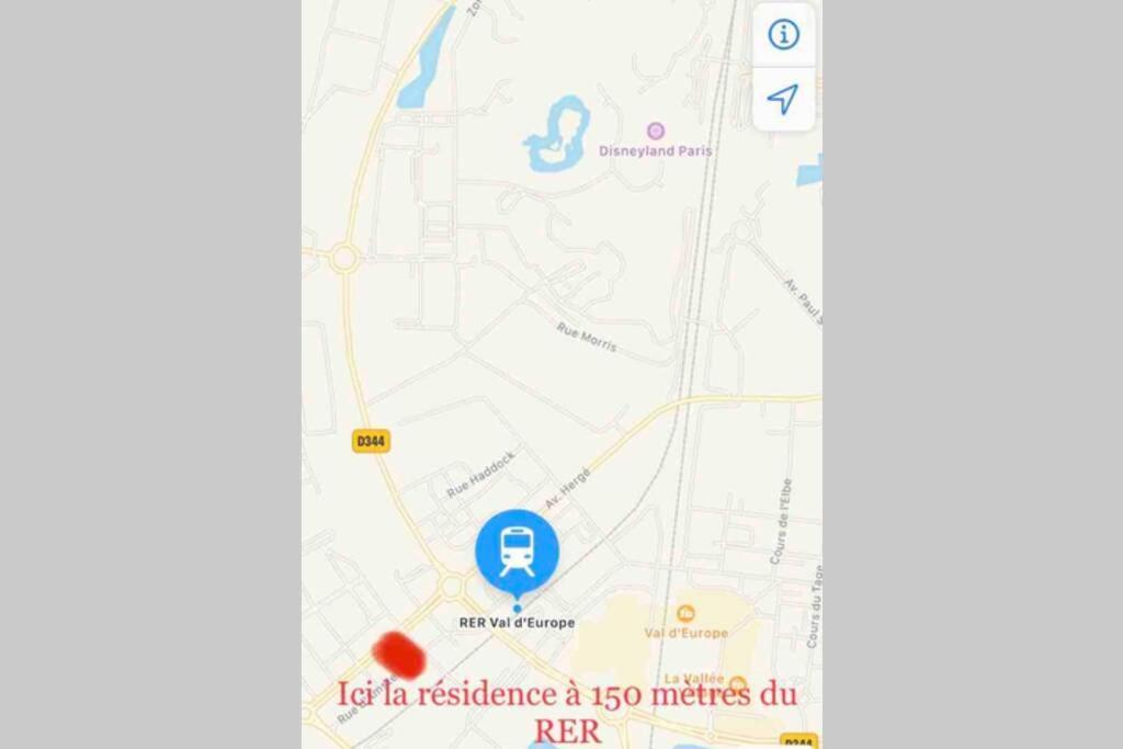 Escale A Disneyland Paris Lägenhet Montévrain Exteriör bild